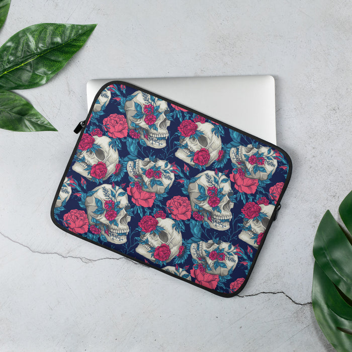 Floral Skull Pattern | Laptop Sleeve