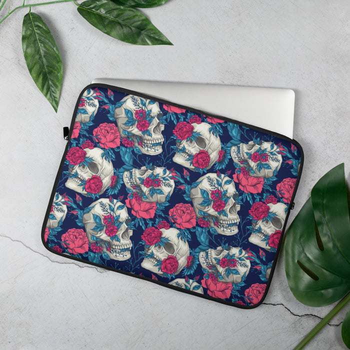 Floral Skull Pattern | Laptop Sleeve