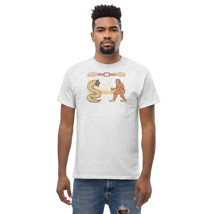 Bigfoot Vs Mongolian Death worm | Men's classic tee