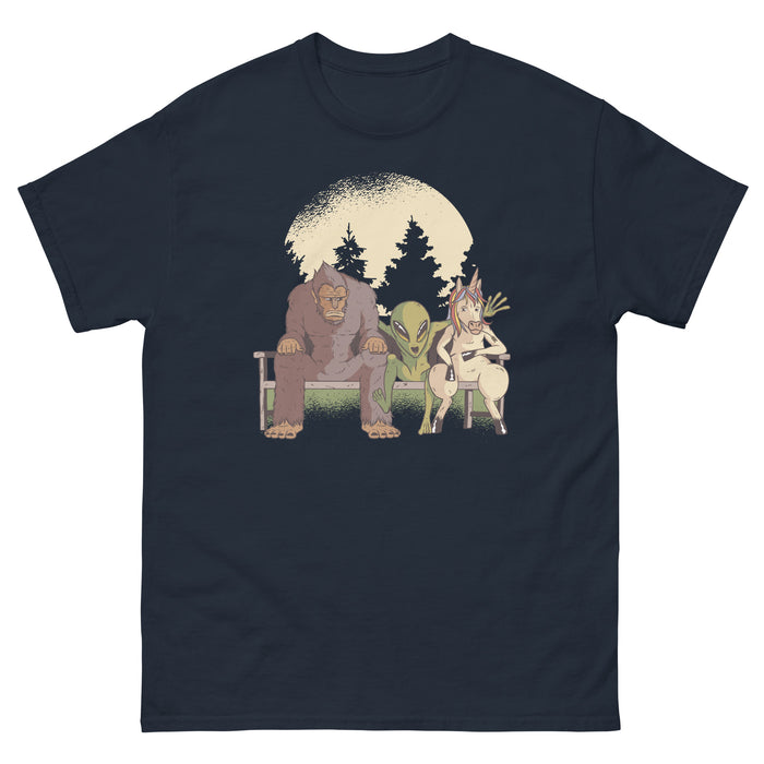 Bigfoot | Alien | Unicorn Men's classic tee