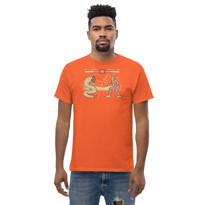 Bigfoot Vs Mongolian Death worm | Men's classic tee