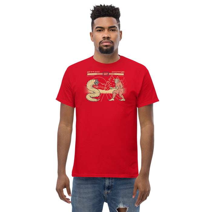 Bigfoot Vs Mongolian Death worm | Men's classic tee