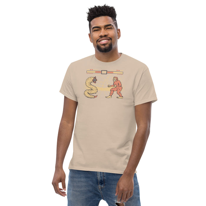 Bigfoot Vs Mongolian Death worm | Men's classic tee