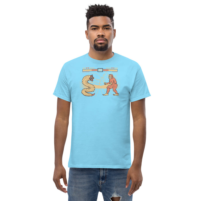 Bigfoot Vs Mongolian Death worm | Men's classic tee