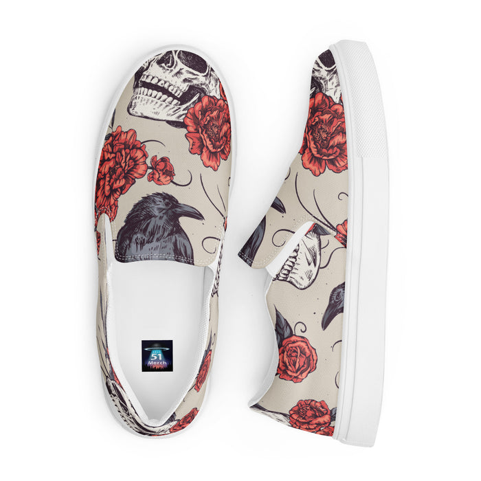 Skull & Crow Design | Men’s slip-on canvas shoes