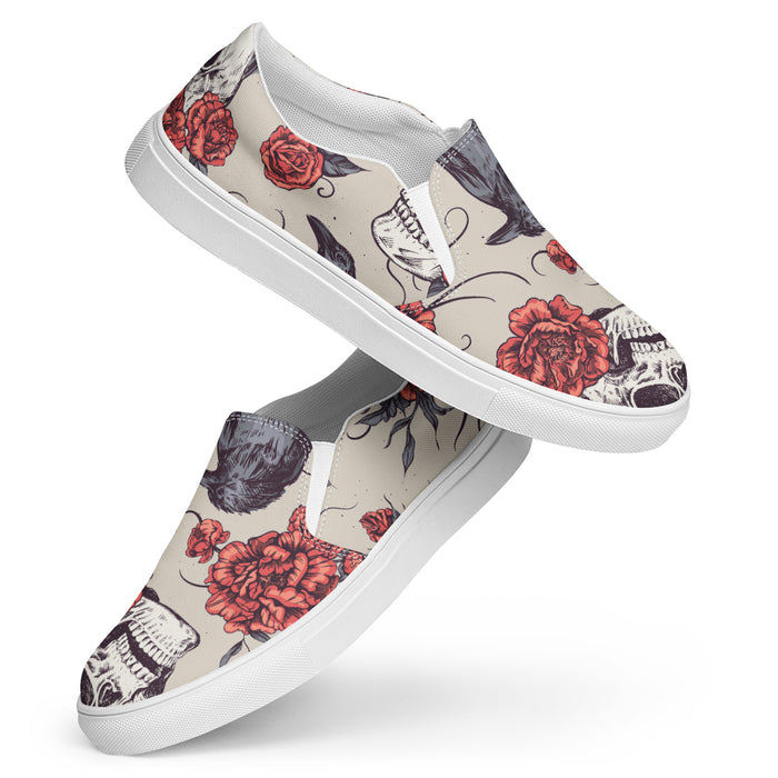 Skull & Crow Design | Men’s slip-on canvas shoes