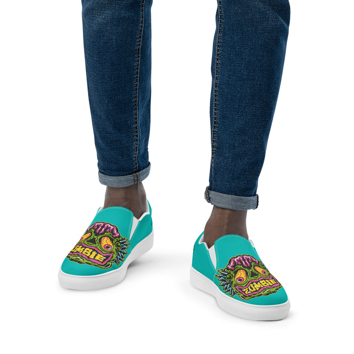 Zombie Face | Men’s slip-on canvas shoes