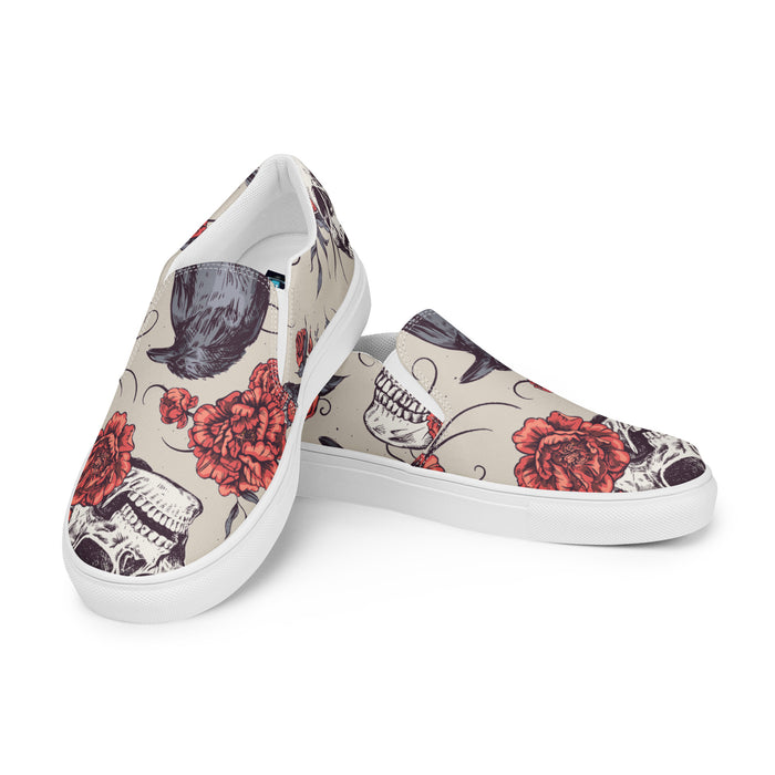 Skull & Crow Design | Men’s slip-on canvas shoes