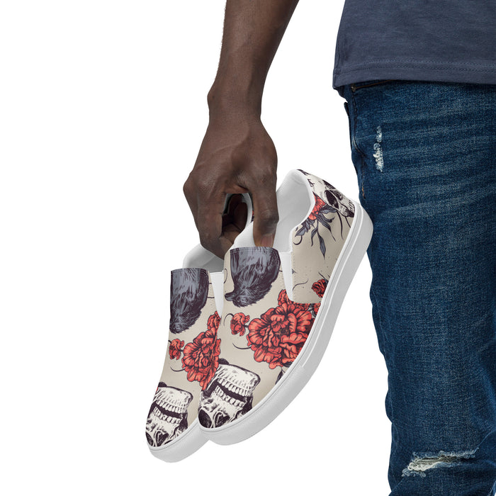 Skull & Crow Design | Men’s slip-on canvas shoes