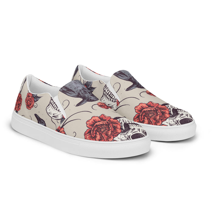 Skull & Crow Design | Men’s slip-on canvas shoes