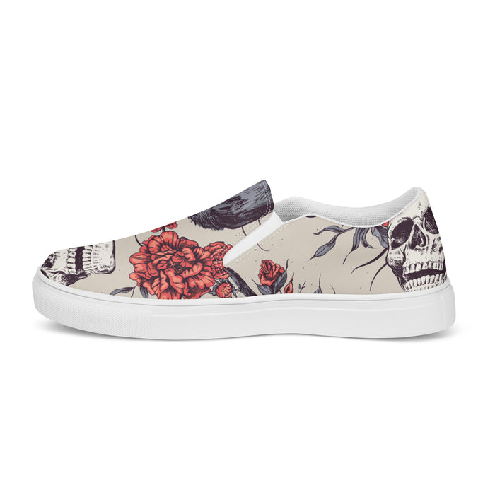 Skull & Crow Design | Men’s slip-on canvas shoes