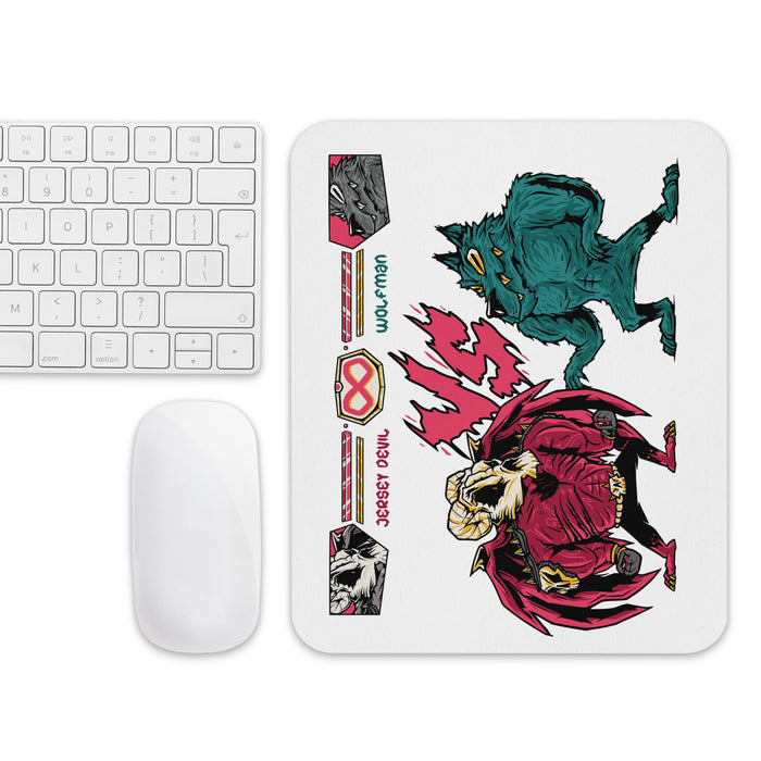 Jersey Devil Vs Wolfman | Mouse pad