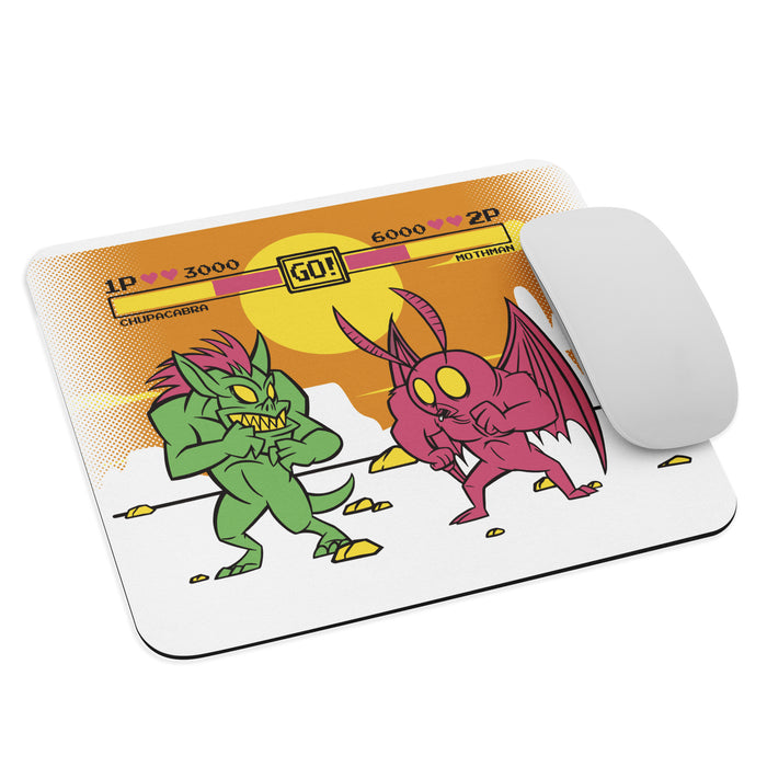 Chupacabra Vs Mothman | Mouse pad