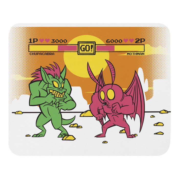 Chupacabra Vs Mothman | Mouse pad