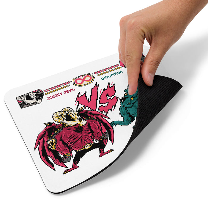 Jersey Devil Vs Wolfman | Mouse pad