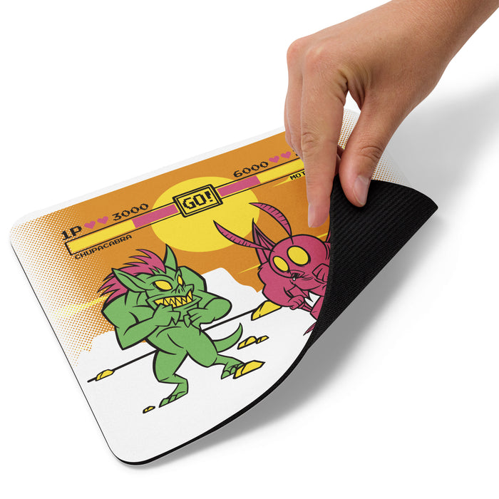 Chupacabra Vs Mothman | Mouse pad