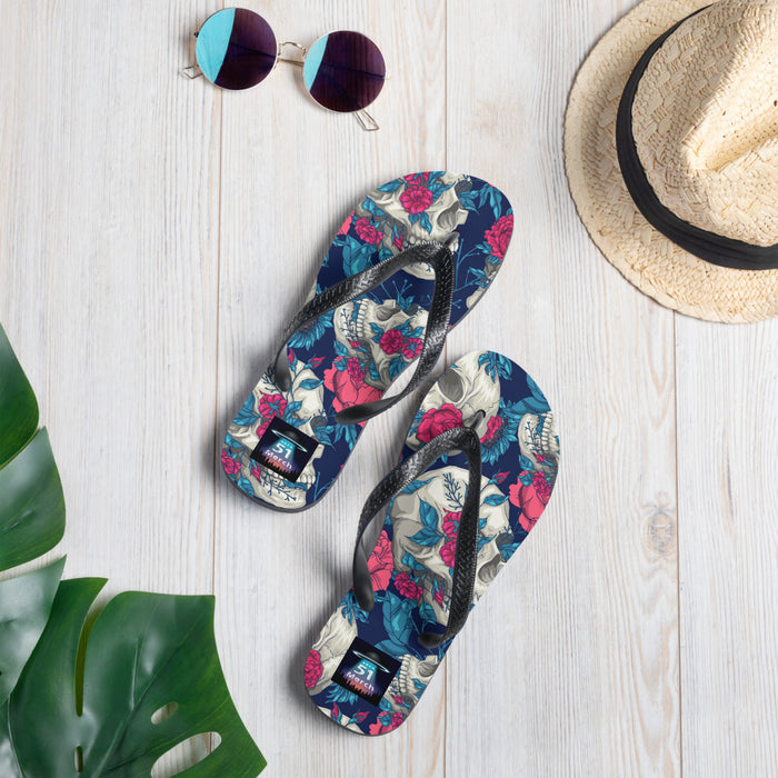 Floral Skull | Flip-Flops