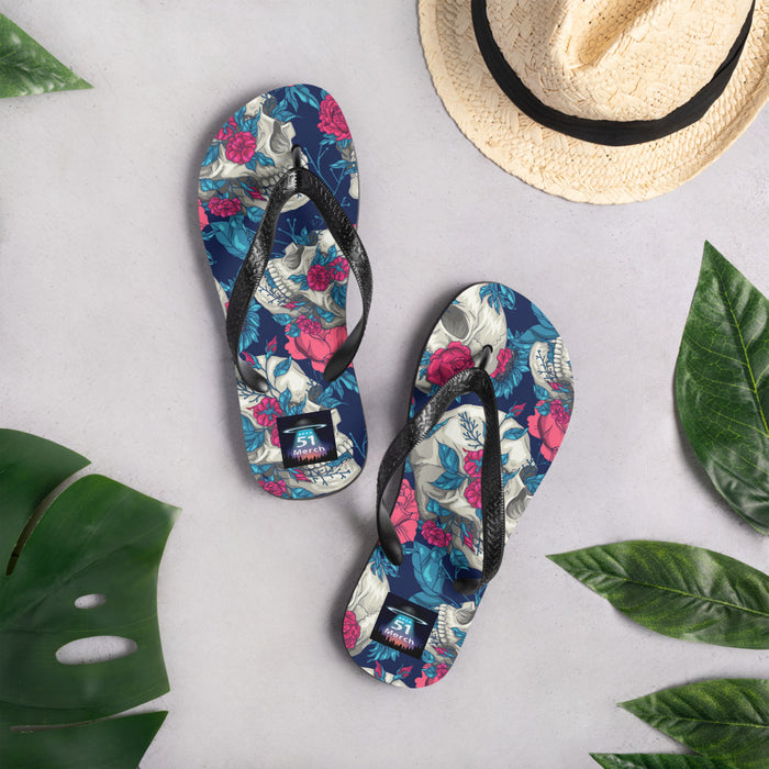 Floral Skull | Flip-Flops