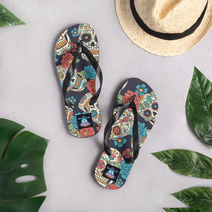 Day Of The Dead Skull | Flip-Flops