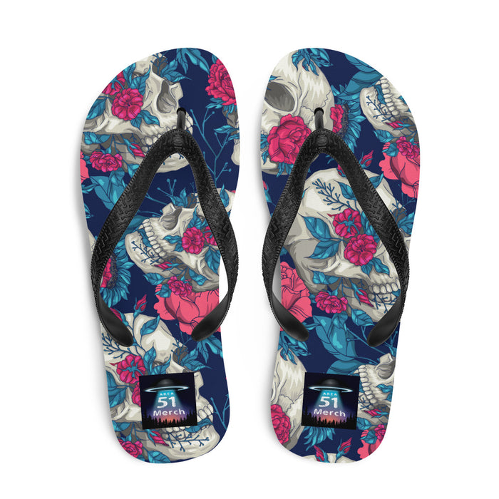 Floral Skull | Flip-Flops