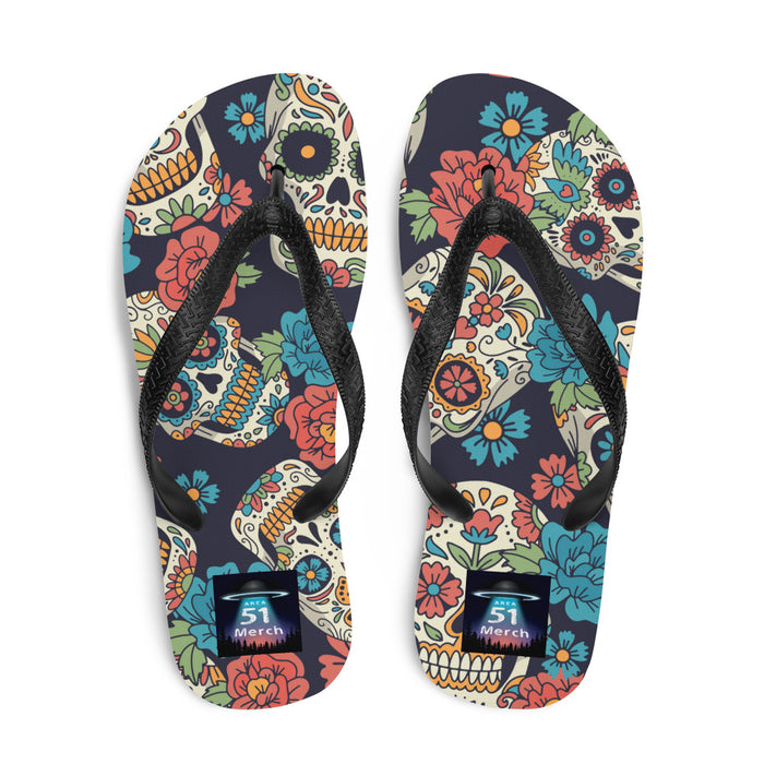 Day Of The Dead Skull | Flip-Flops