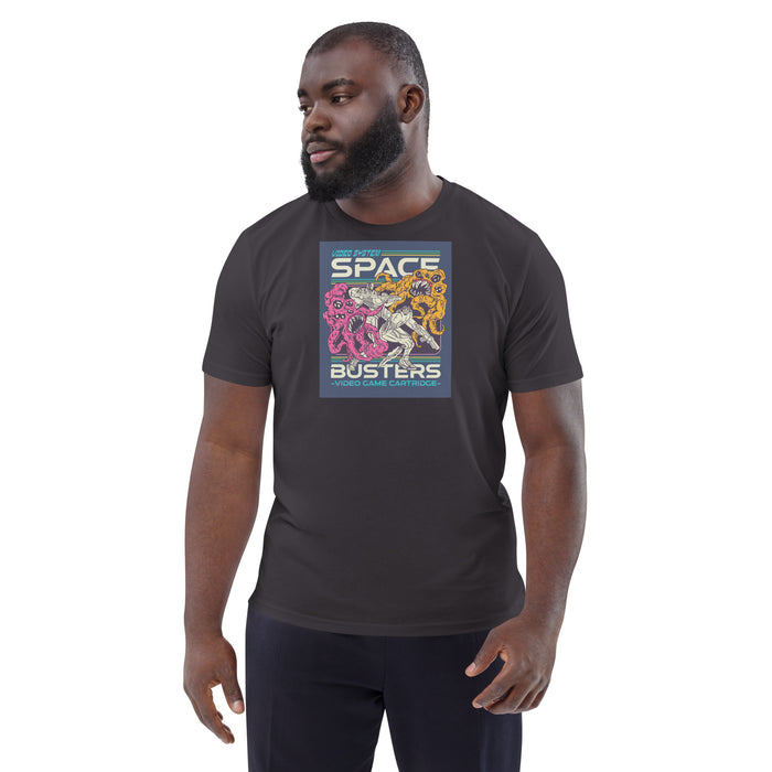 Space Busters | Retro Video Game Unisex organic cotton t-shirt