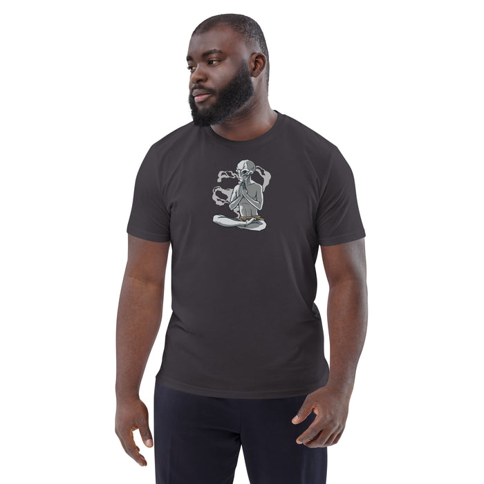 Meditating Grey | Unisex organic cotton t-shirt