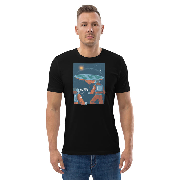 WTF Flat Earth | Unisex organic cotton t-shirt