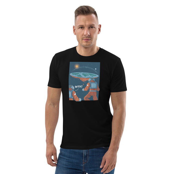 WTF Flat Earth | Unisex organic cotton t-shirt