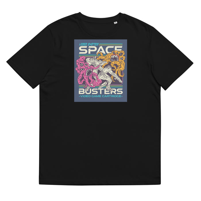 Space Busters | Retro Video Game Unisex organic cotton t-shirt