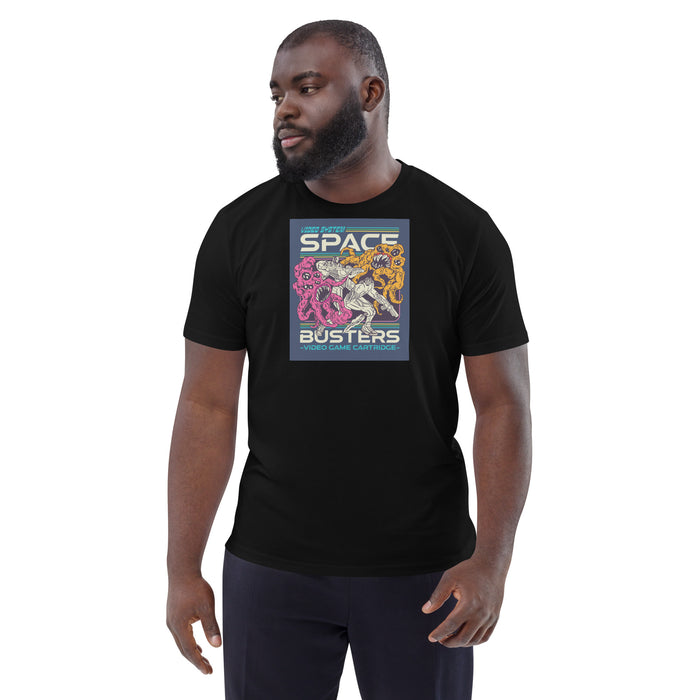 Space Busters | Retro Video Game Unisex organic cotton t-shirt