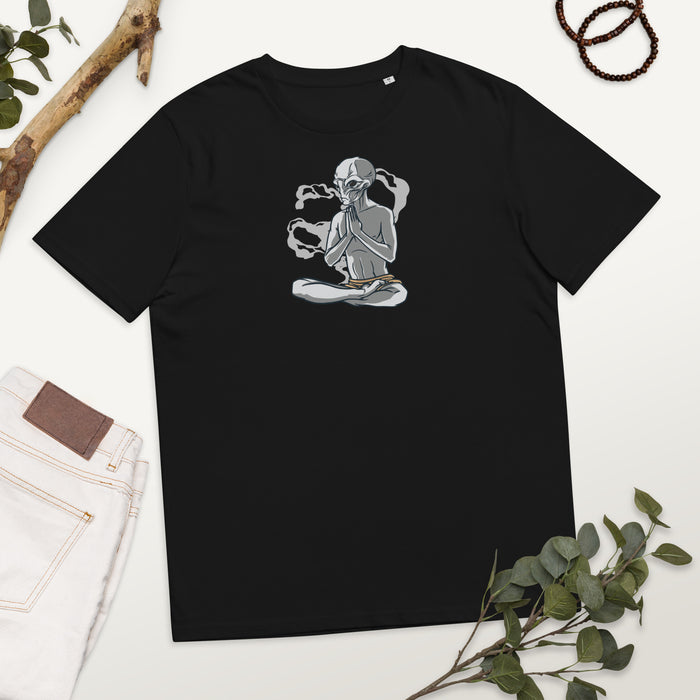 Meditating Grey | Unisex organic cotton t-shirt