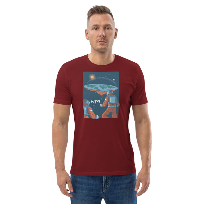 WTF Flat Earth | Unisex organic cotton t-shirt