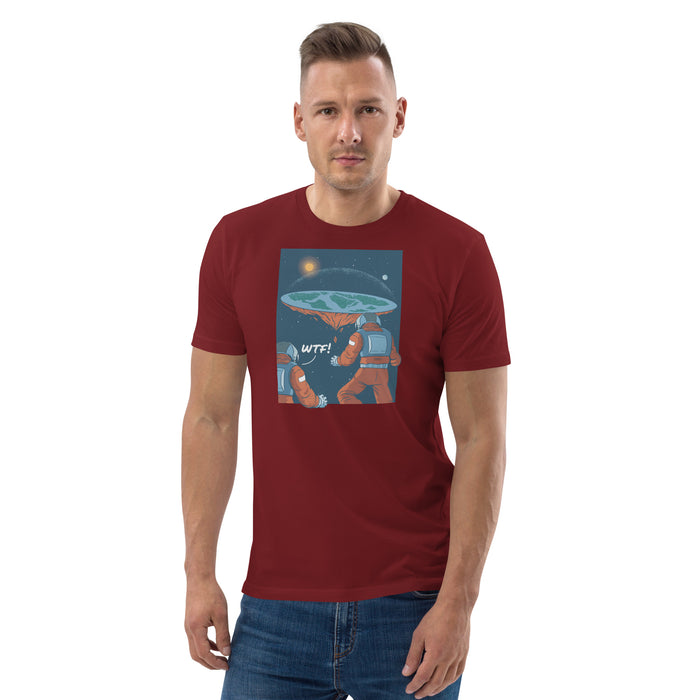 WTF Flat Earth | Unisex organic cotton t-shirt