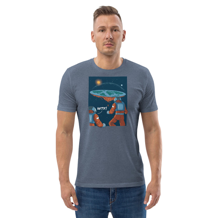 WTF Flat Earth | Unisex organic cotton t-shirt