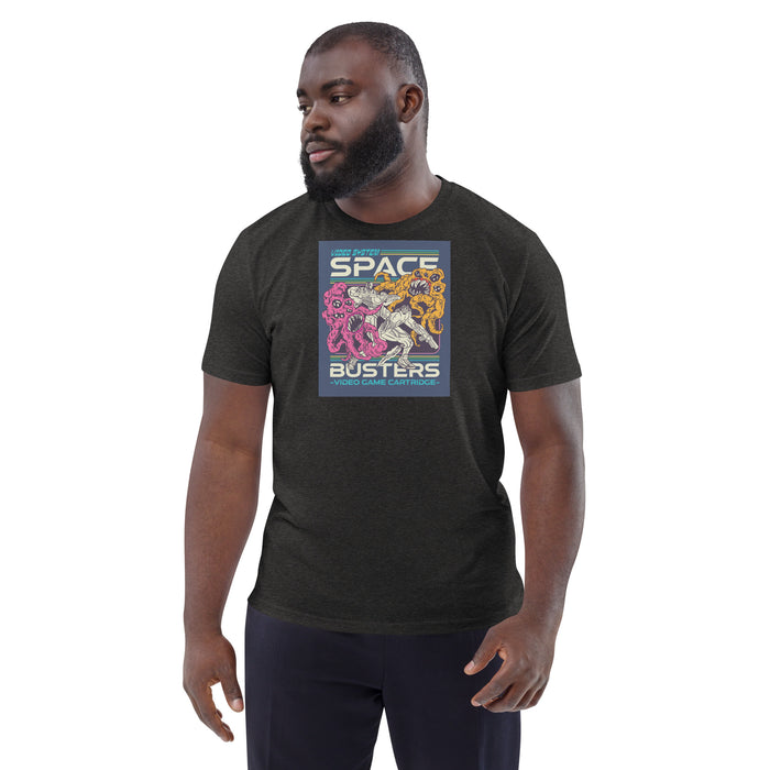 Space Busters | Retro Video Game Unisex organic cotton t-shirt