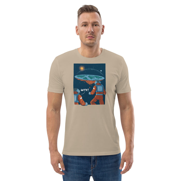 WTF Flat Earth | Unisex organic cotton t-shirt