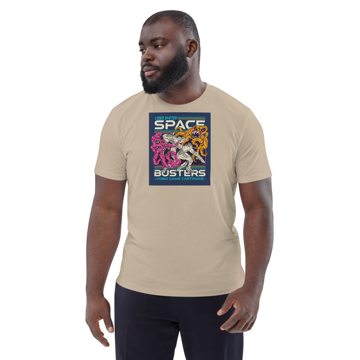 Space Busters | Retro Video Game Unisex organic cotton t-shirt