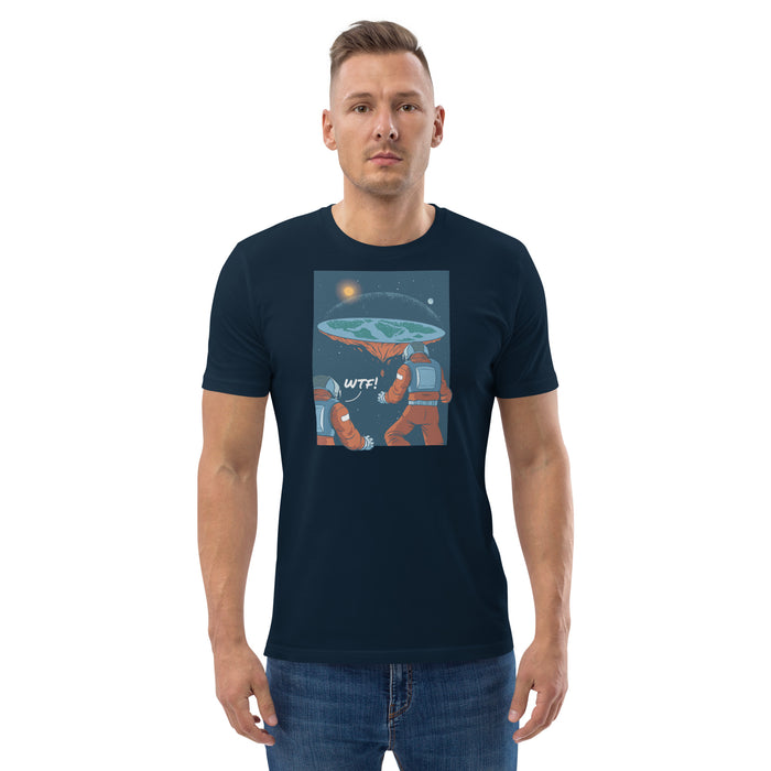 WTF Flat Earth | Unisex organic cotton t-shirt