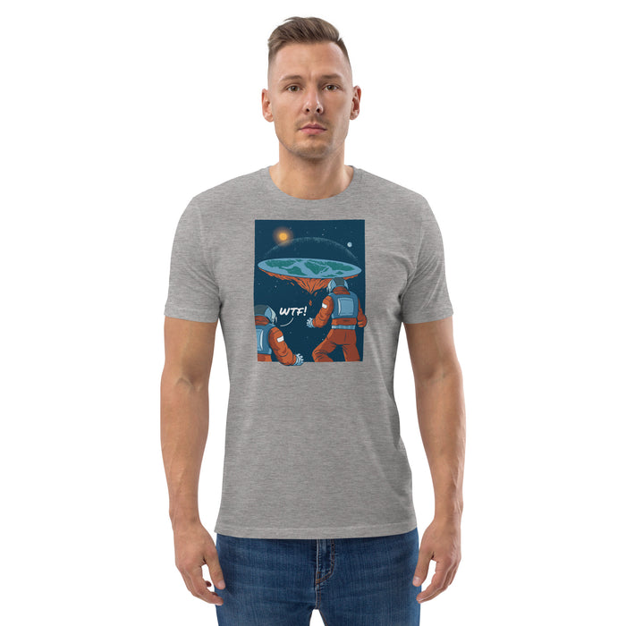 WTF Flat Earth | Unisex organic cotton t-shirt