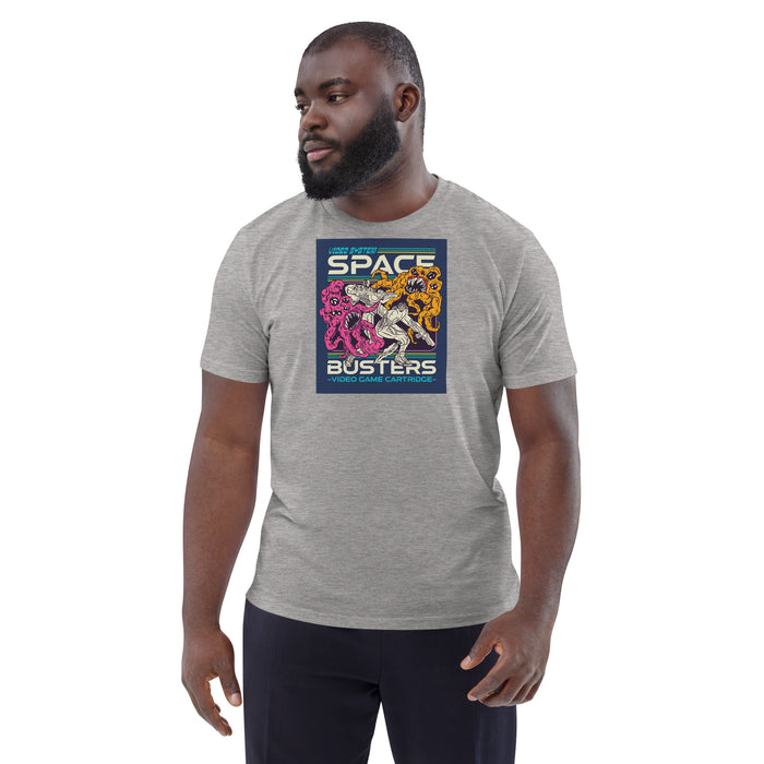 Space Busters | Retro Video Game Unisex organic cotton t-shirt