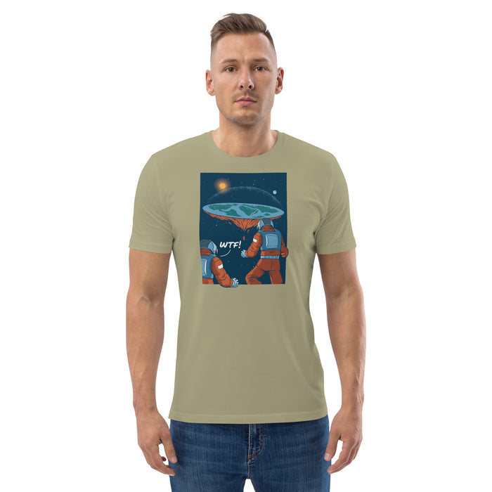 WTF Flat Earth | Unisex organic cotton t-shirt