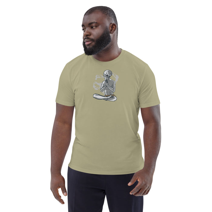 Meditating Grey | Unisex organic cotton t-shirt