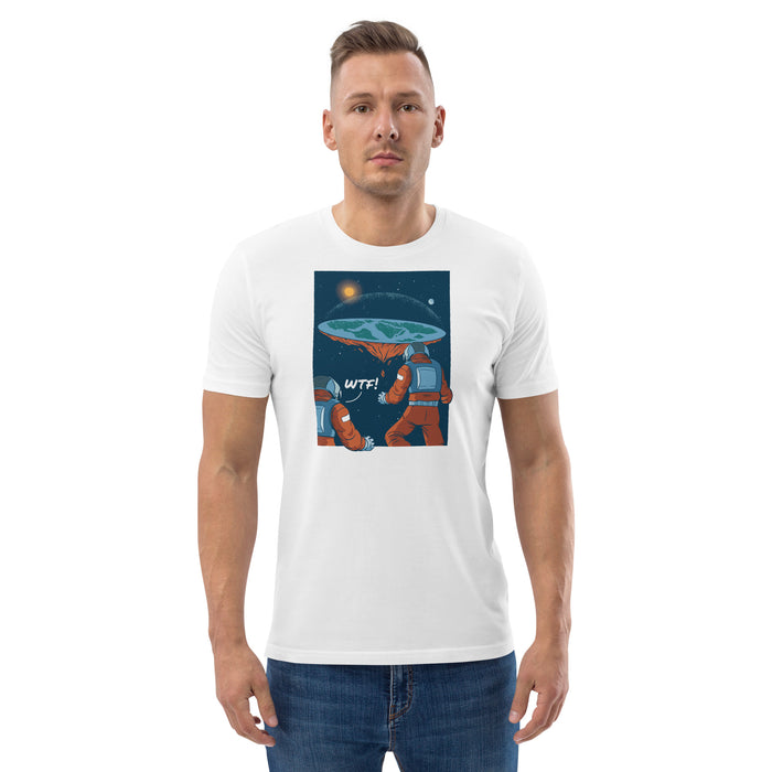 WTF Flat Earth | Unisex organic cotton t-shirt