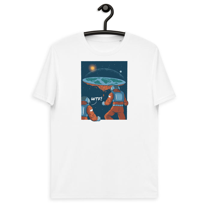 WTF Flat Earth | Unisex organic cotton t-shirt