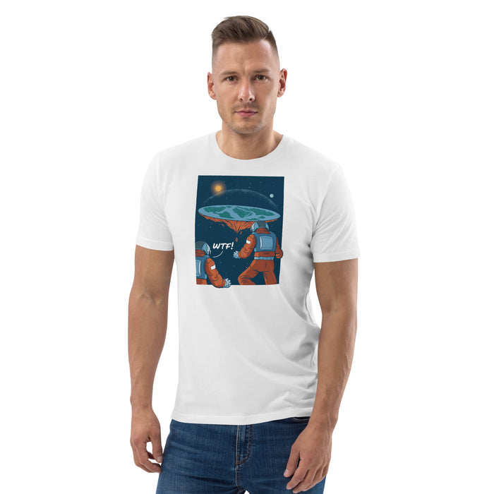 WTF Flat Earth | Unisex organic cotton t-shirt