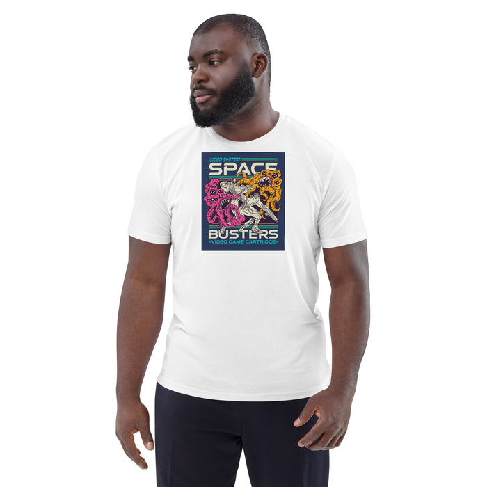 Space Busters | Retro Video Game Unisex organic cotton t-shirt