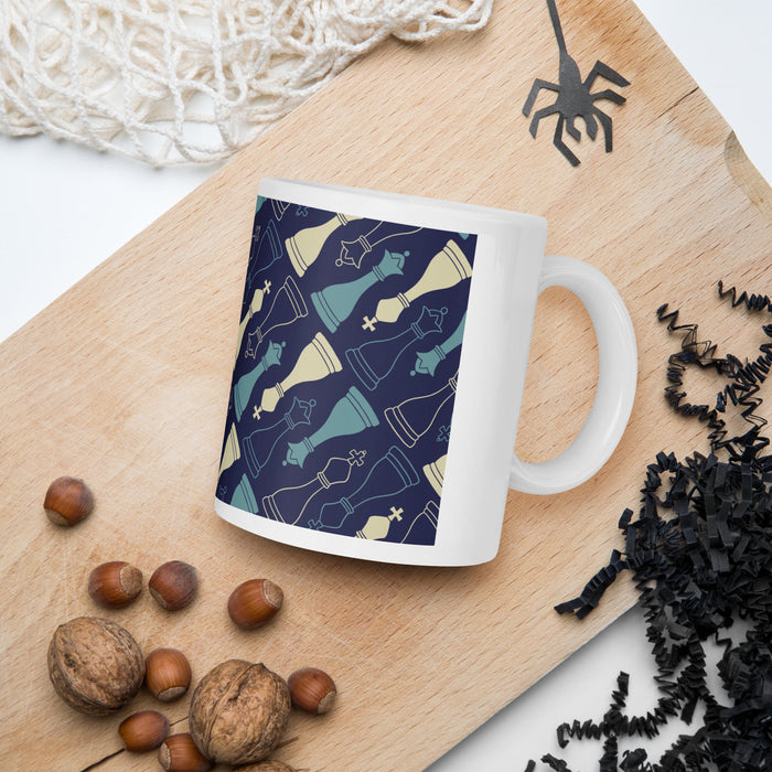 Chess Wrapped | White glossy mug