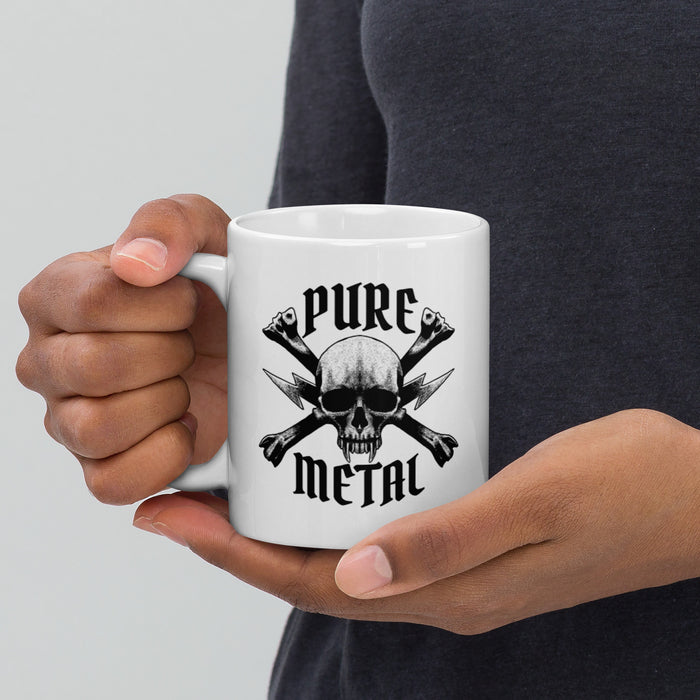 Pure Metal | White glossy mug