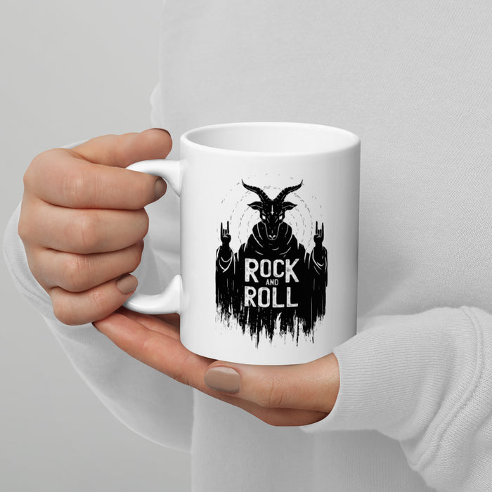 Satan Rock n Roll | White glossy mug